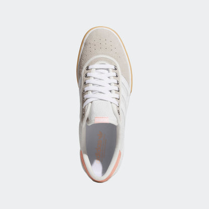 Adidas Shoes Lucas Puig Premiere White Crystal Hazy Coral Skateboard Sneakers