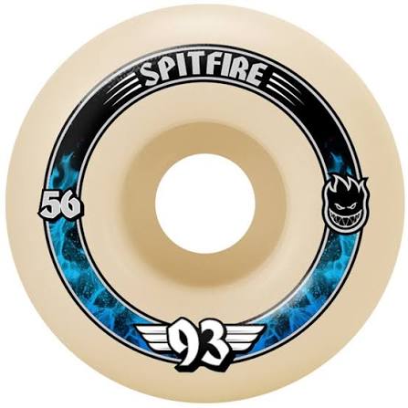 Spitfire Wheels F4 93D Radials 56mm Natural Formula Four Soft Sliders