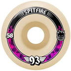 Spitfire Wheels F4 93D Radials 58mm Natural Formula Four Soft Sliders