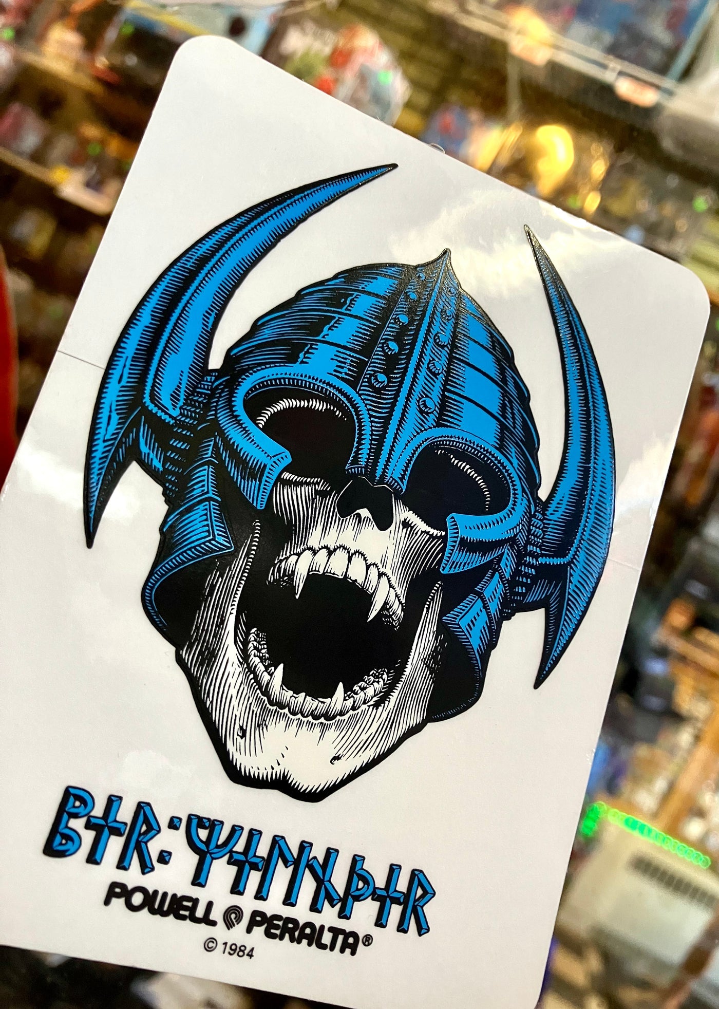 Powell Peralta Sticker Bones Brigade Per Welinder Nordic Skull Reissue Decal
