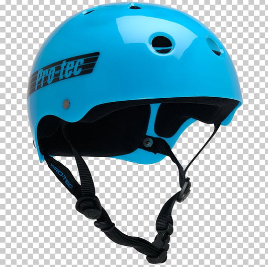 Pro-Tec Helmet Classic Skate Translucent Blue Retro Skateboard Protec Lid