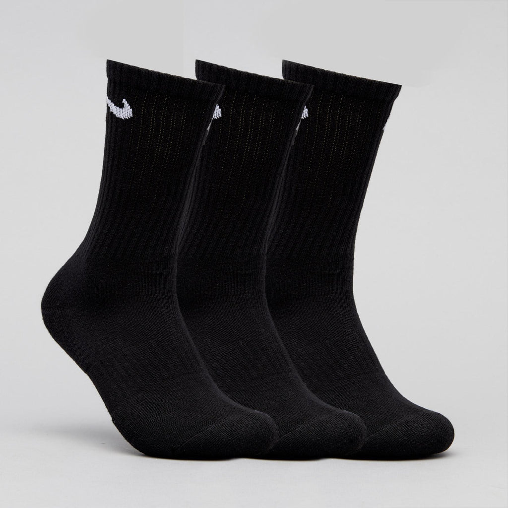 Nike SB Everyday Cushioned Crew Socks 3 Pack - Black