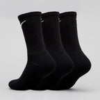 Nike SB Everyday Cushioned Crew Socks 3 Pack - Black