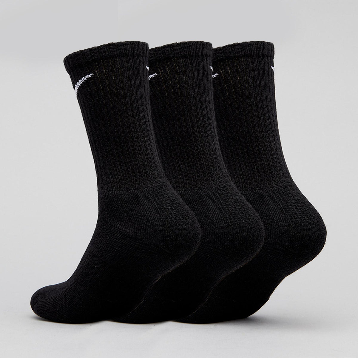 Nike SB Everyday Cushioned Crew Socks 3 Pack - Black
