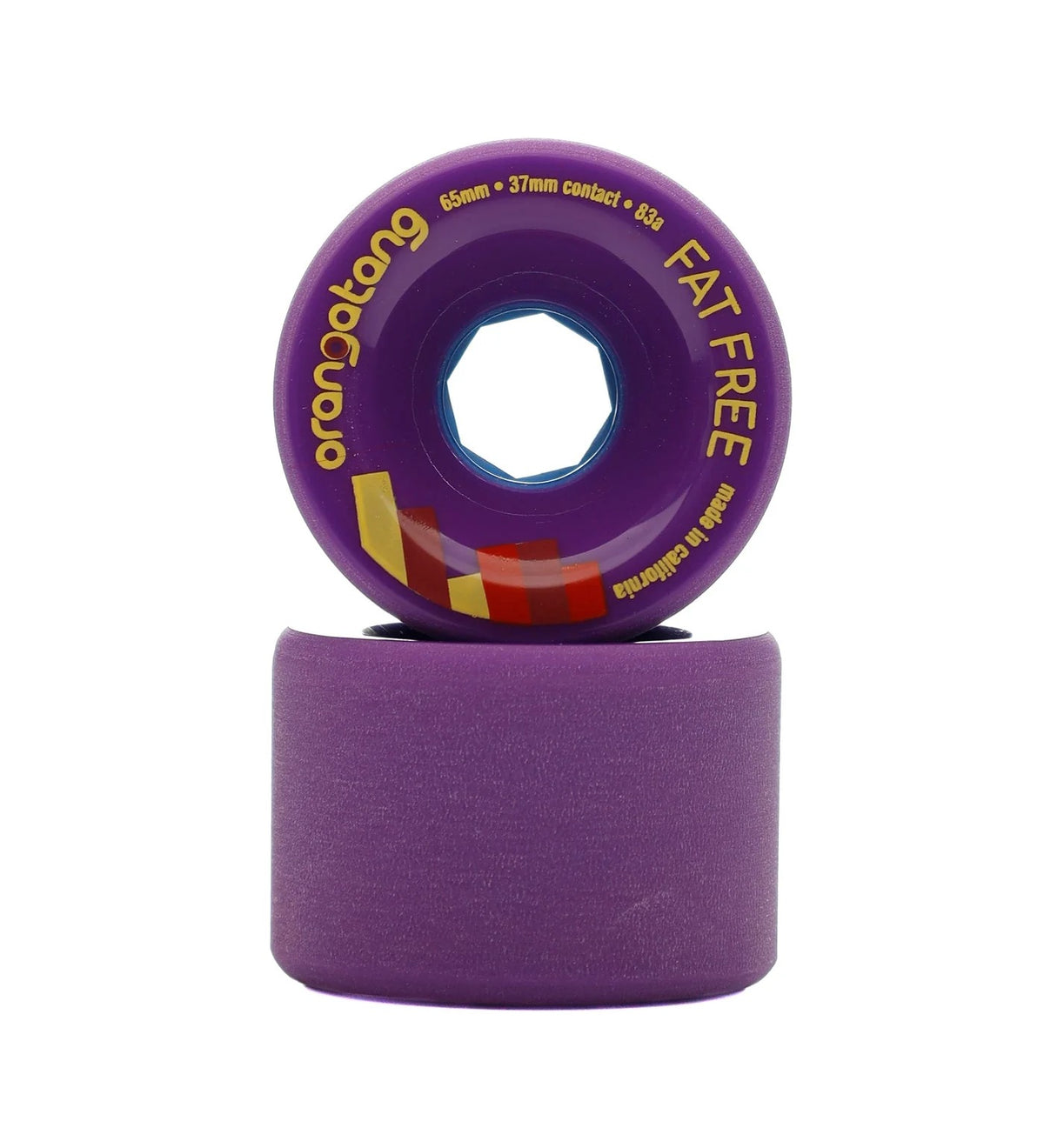 Orangatang Wheels Fat Free 65mm 83a Purple