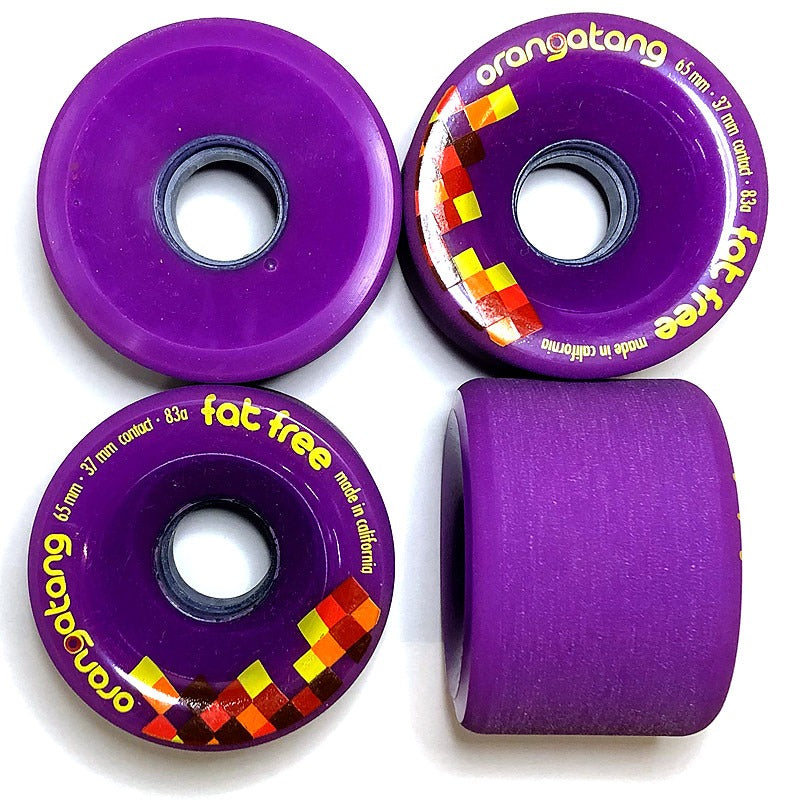Orangatang Wheels Fat Free 65mm 83a Purple
