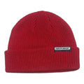 Independent Beanie Bar Label Red Knit Fold Over