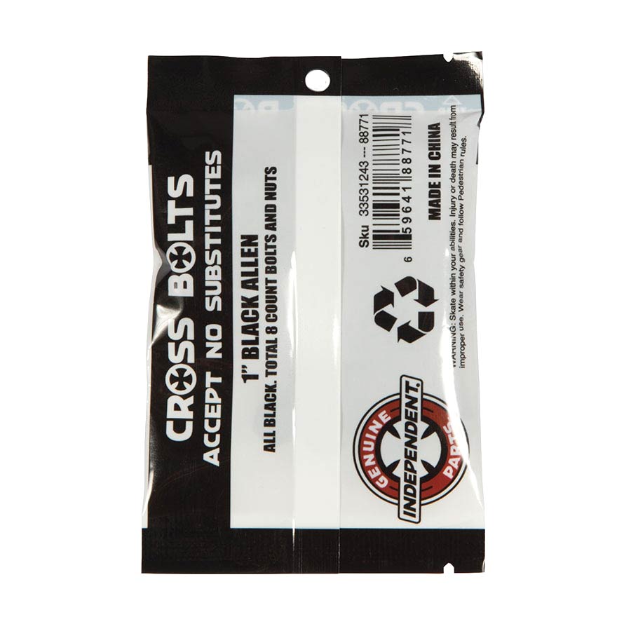 Indy Precision Bolts 1 Inch Allen Key Independent Skateboard Trucks Hardware