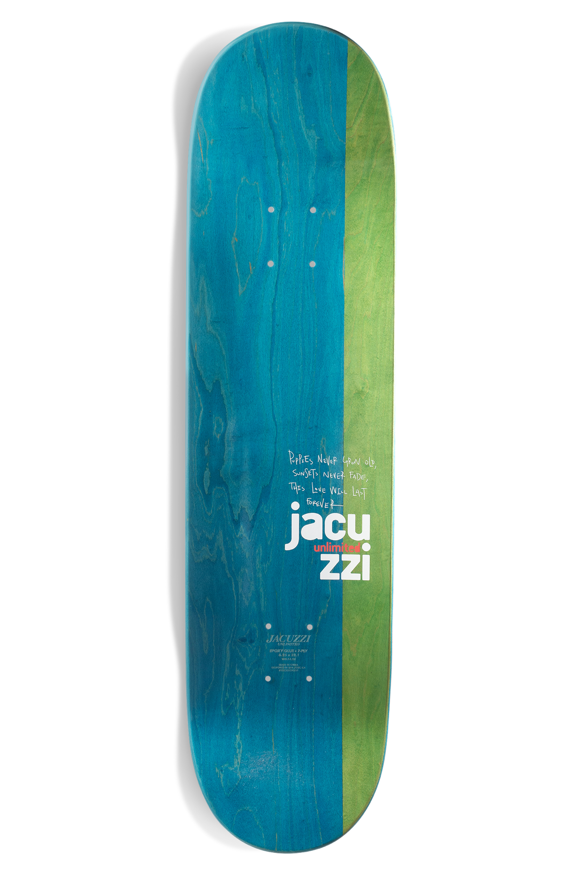 Jacuzzi Unlimited Skateboard Deck Fletch 8 25 Brown Ex7