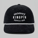 Kingpin Skate Supply Cap Class Cord Rope Retro Ink Blue White Skateboard Hat