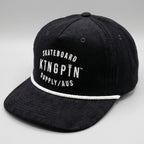 Kingpin Skate Supply Cap Class Cord Rope Retro Ink Blue White Skateboard Hat