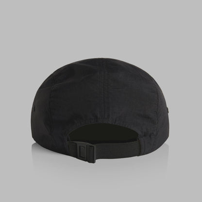 Kingpin Skate Supply Cap Finn 2 Tone Retro Coal Black 5 Panel Quick Dry Hat