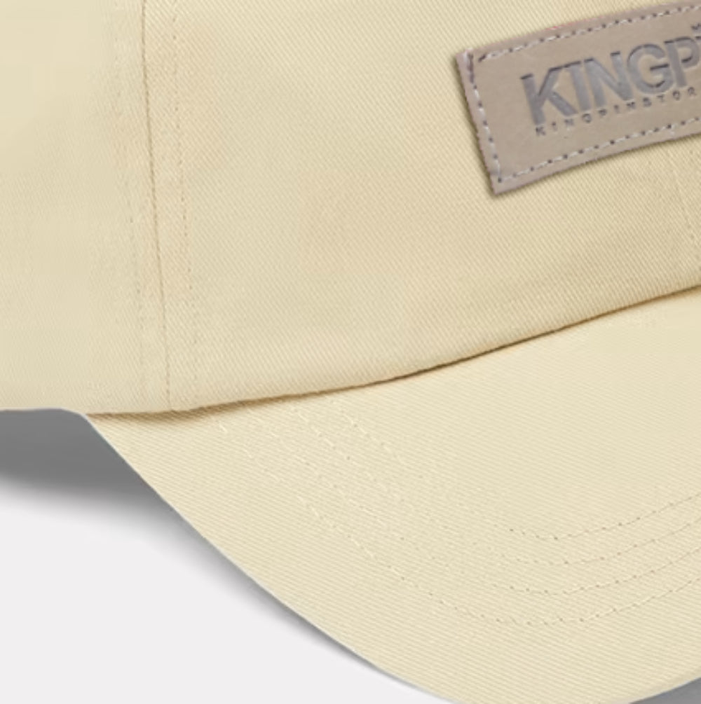 Kingpin Skate Supply Box Patch Snapback Cap Khaki