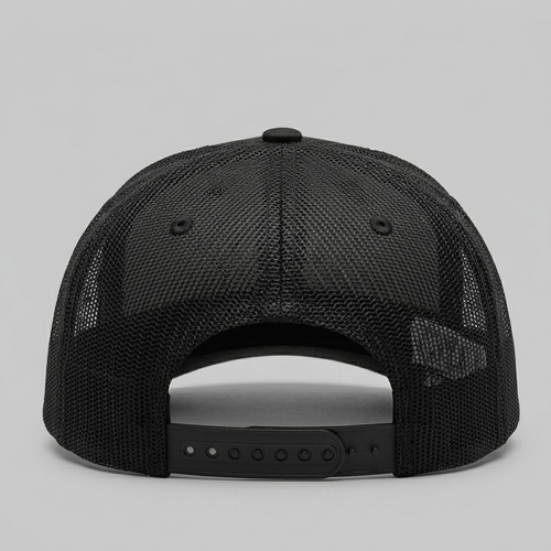 Kingpin Skate Supply Cap Mesh Trucker Retro Black Hat