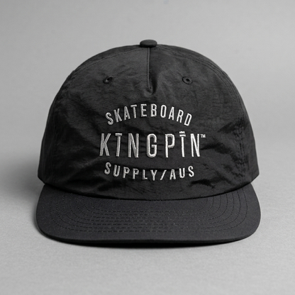 Kingpin Skate Supply Cap SF Quick Dry Retro Black Snapback