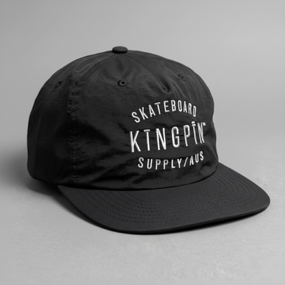 Kingpin Skate Supply Cap SF Quick Dry Retro Black Snapback