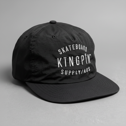 Kingpin Skate Supply Cap Sf Retro Black Quick Dry Snapback