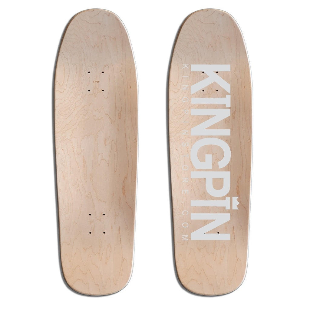 Kingpin Skate Supply Deck Og Logo Natural Veneer Sweatpants Shape 9 8125