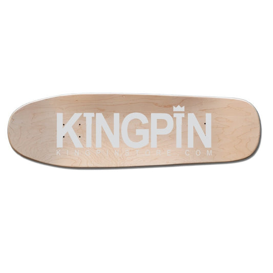 Kingpin Skate Supply Deck OG Logo Natural Veneer Sweatpants Shape 9.8125"
