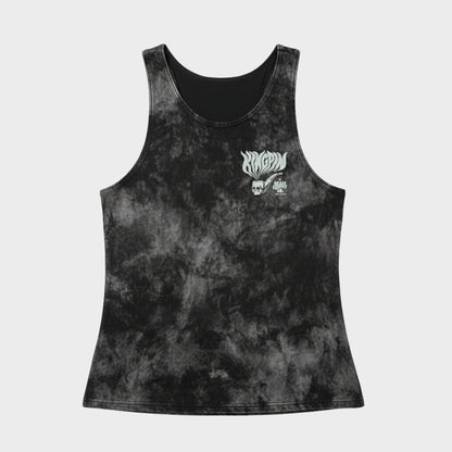 Kingpin Skate Supply Singlet Hazy Deeds Acid Wash Black