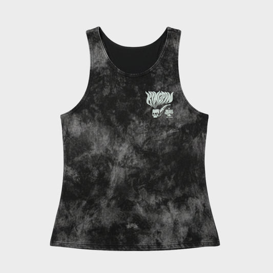 Kingpin Skate Supply Singlet Hazy Deeds Acid Wash Black
