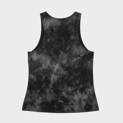 Kingpin Skate Supply Singlet Hazy Deeds Acid Wash Black