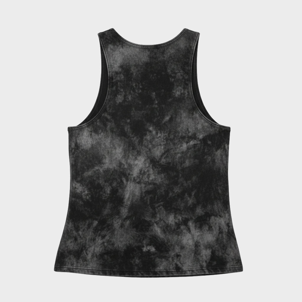 Kingpin Skate Supply Singlet Hazy Deeds Acid Wash Black