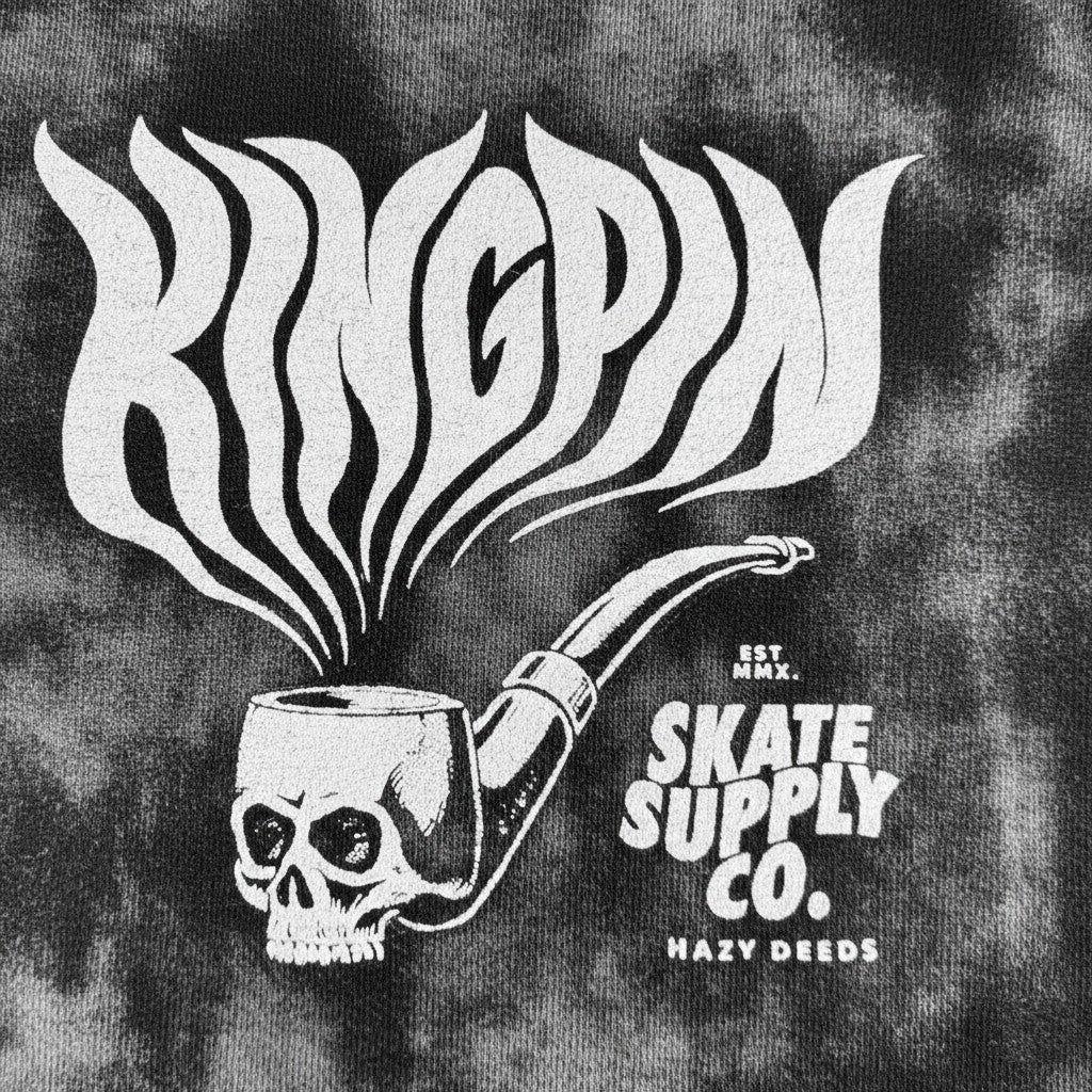 Kingpin Skate Supply Singlet Hazy Deeds Acid Wash Black