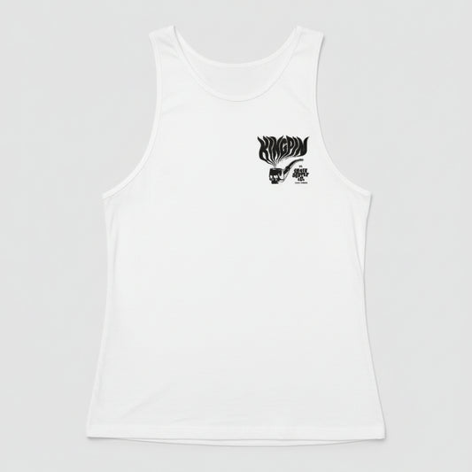 Kingpin Skate Supply Singlet Hazy Deeds White