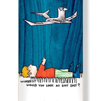 Krooked Skateboard Deck Bobby Worrest Would Slick Twin Tail 8.38"