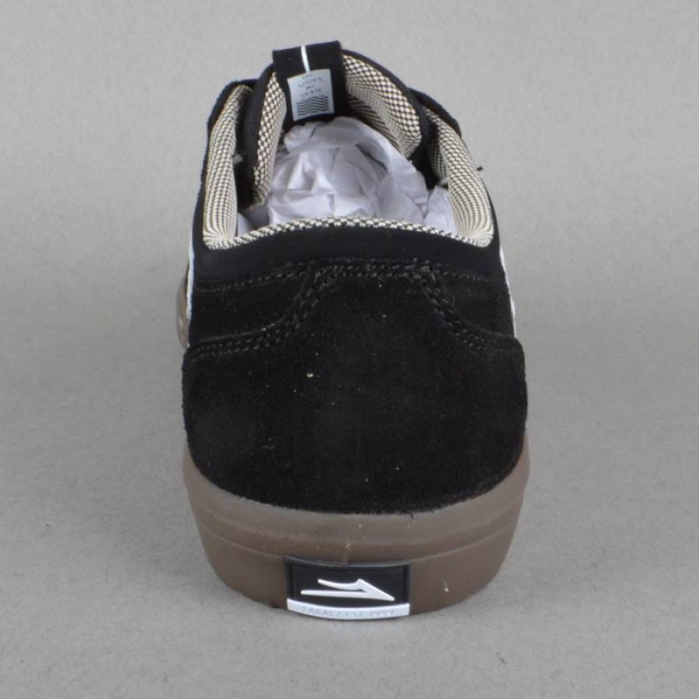 Lakai Griffin Skate Shoes - Black/Gum Suede
