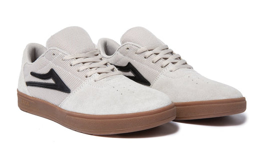 Lakai Shoes Brighton White Gum Suede Usa Size Skateboard Sneakers