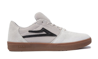 Lakai Shoes Brighton White Gum Suede Usa Size Skateboard Sneakers