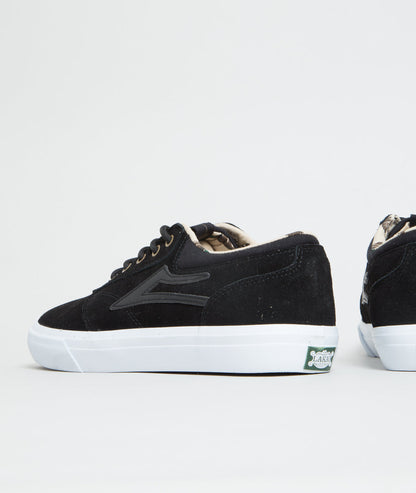 Lakai Shoes Griffin Duck Pack Black White Suede Usa Size Skateboard Sneakers