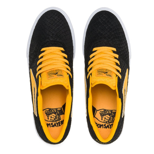 Lakai Shoes Manchester X Doomsayers Black Gold Suede Us Size Skateboard Sneakers