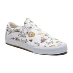 Lakai Shoes Owen Vlk White Canvas Slip On Porous Walker Skateboard Sneakers