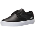 Lakai Shoes Riley Hawk Black Leather Usa Size Skateboard Sneakers