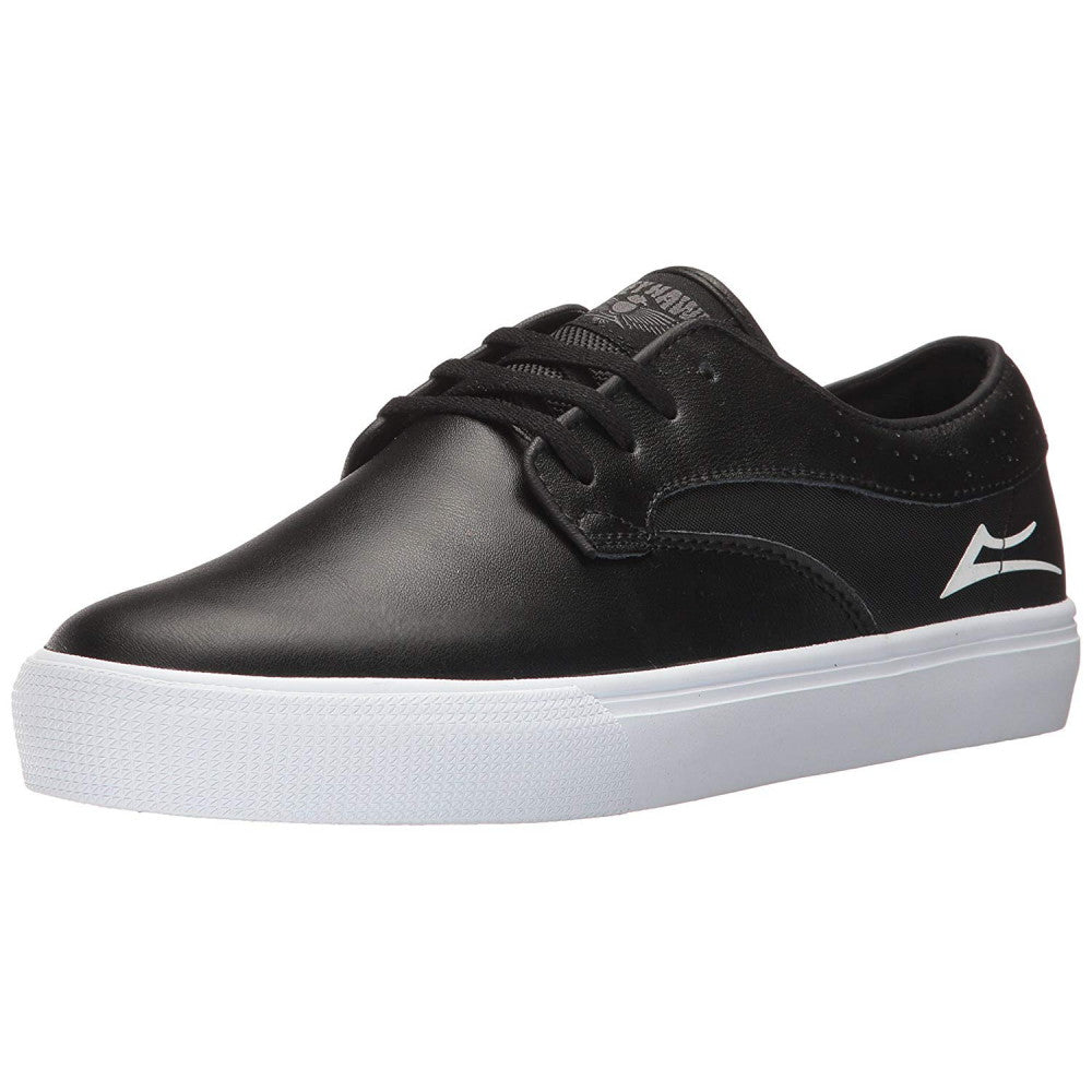Lakai Shoes Riley Hawk Black Leather Usa Size Skateboard Sneakers