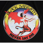 Lakai Shoes X Black Sabbath Hood Never Say Die Black Pullover Skateboard Hoodie