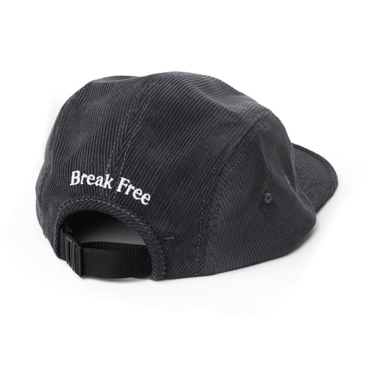Last Resort Ab Cap Half Globe 5 Panel Black Strapback Skateboard Hat