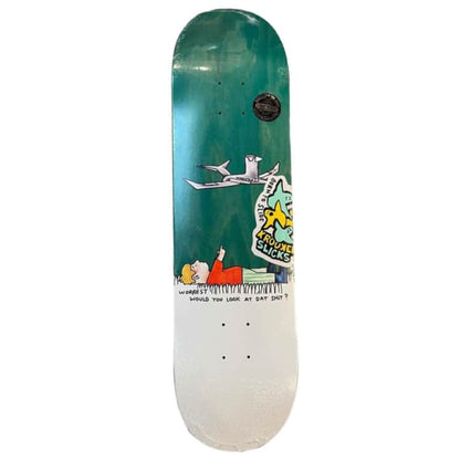 Krooked Skateboard Deck Bobby Worrest Would Slick Twin Tail 8.38"