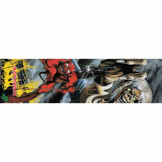Mob Grip X Iron Maiden Number Of The Beast Air Bubble Free Skateboard Griptape