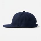 Navy wool-blend Crown cap side profile