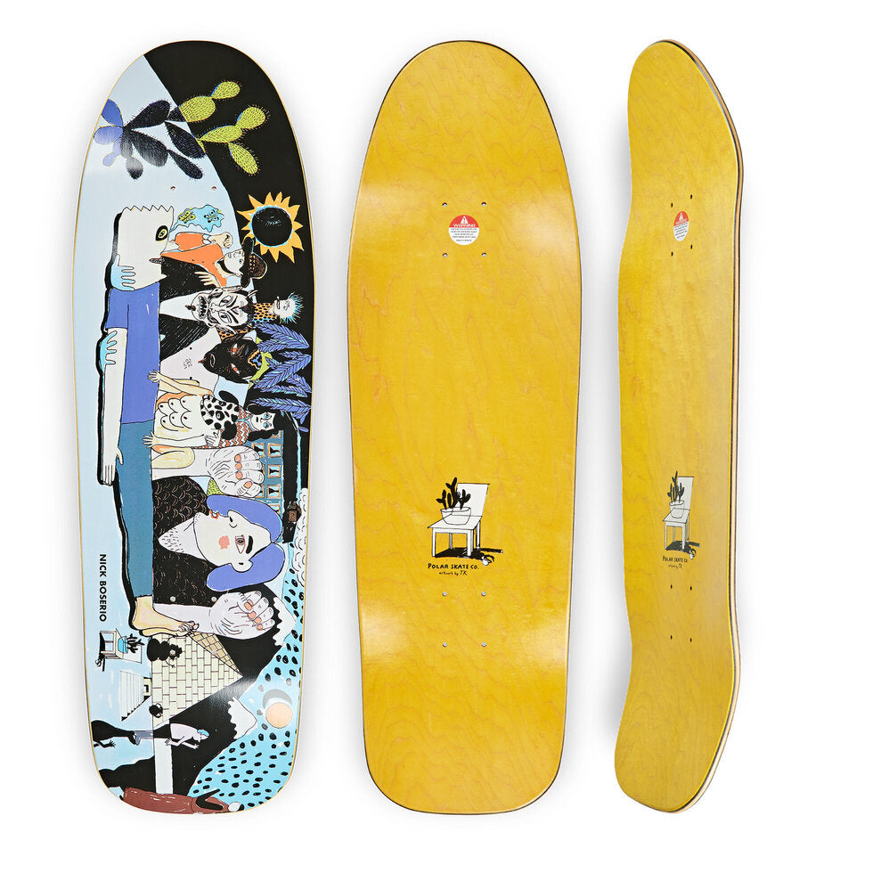 Polar Skateboard Deck NICK BOSERIO Group Healing Dane Shape 9.75"