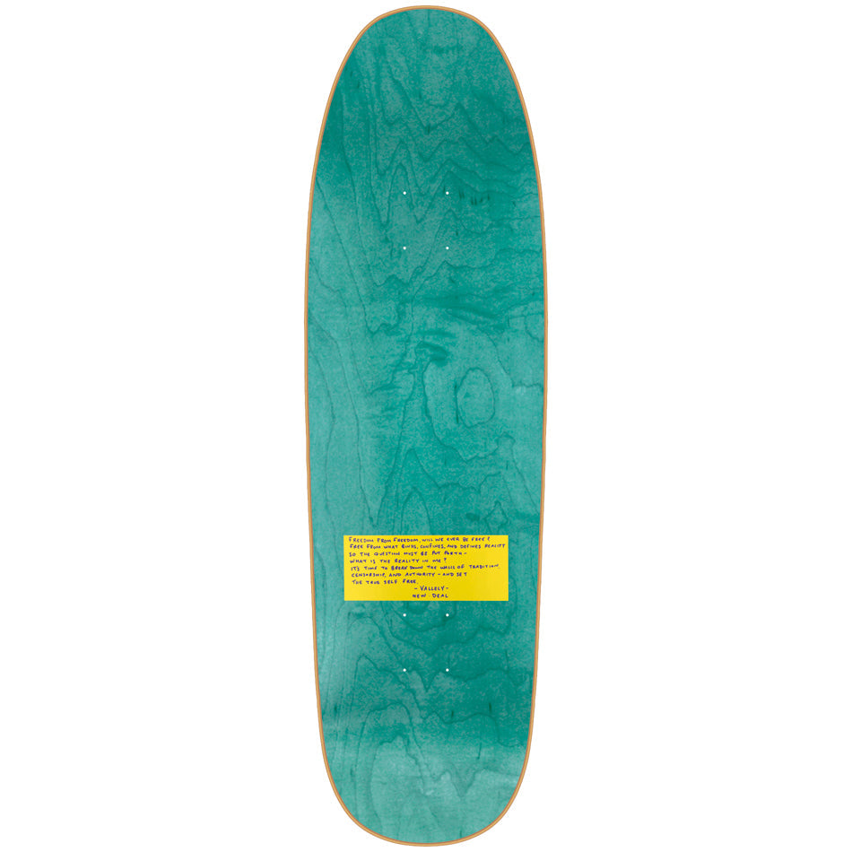 New Deal Skateboards Deck Mike Vallely Alien Ht Neon 9 18 Reissue