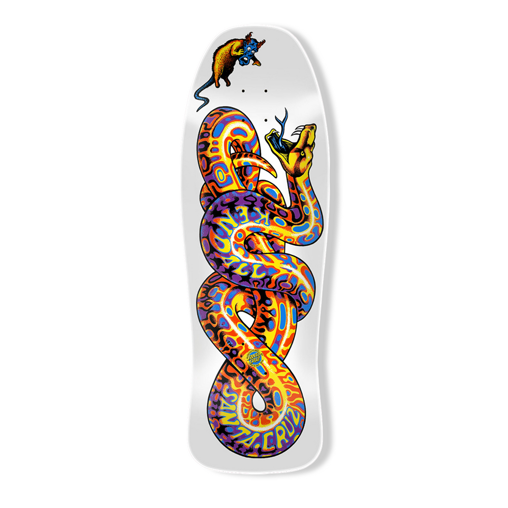 Santa Cruz Skateboard Deck Jeff Kendall Snake White 9.975" Reissue