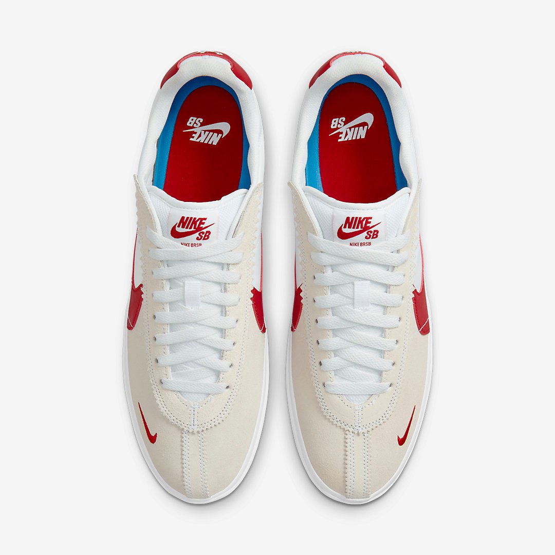 Nike Sb Shoes Brsb White Red Royal Blue Ribbon Us Size Skate Sneakers