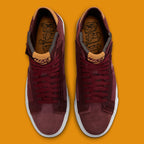 Nike Sb Shoes Blazer Mid Night Maroon Rosewood Prm Us Size Skate Sneakers