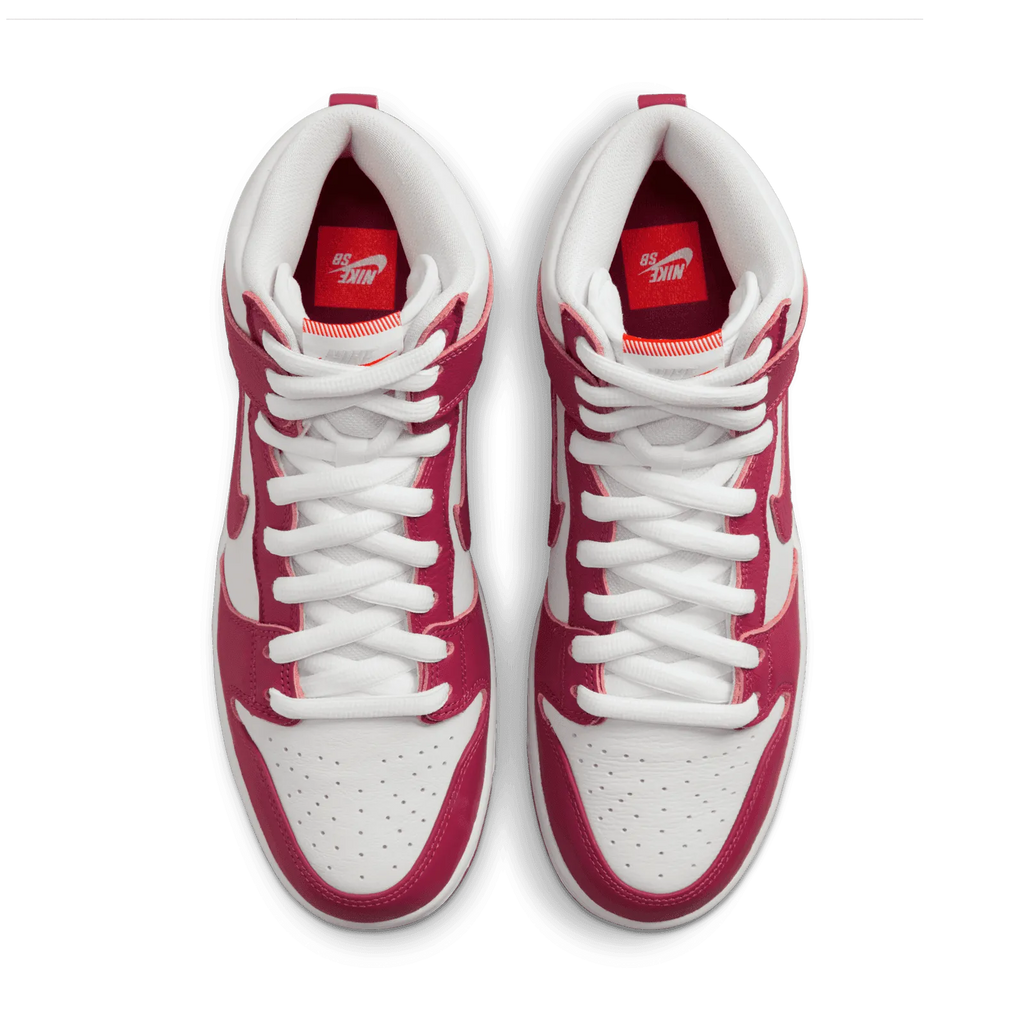 Nike SB Dunk High Pro ISO Skate Shoe - Sweet Beet / White