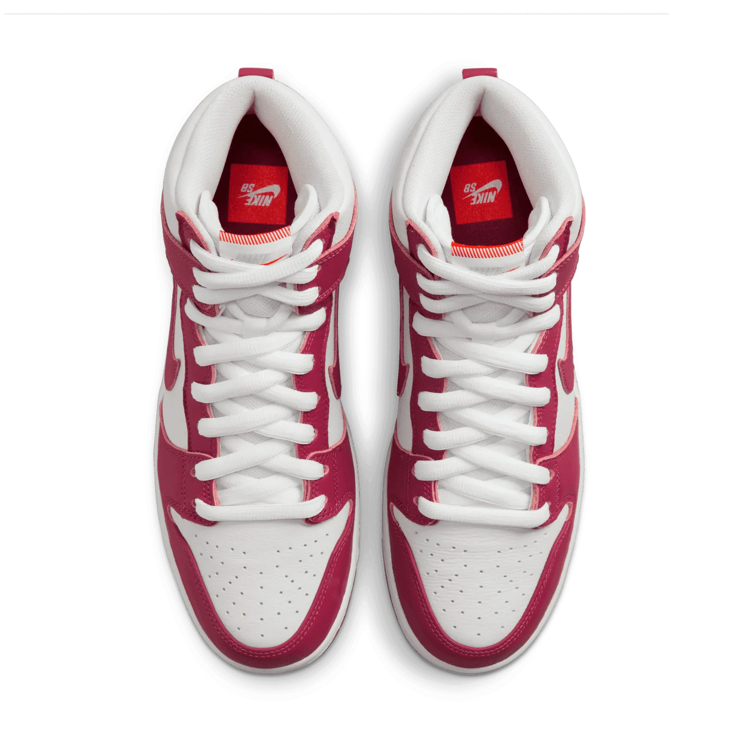 Nike SB Dunk High Pro ISO Skate Shoe - Sweet Beet / White